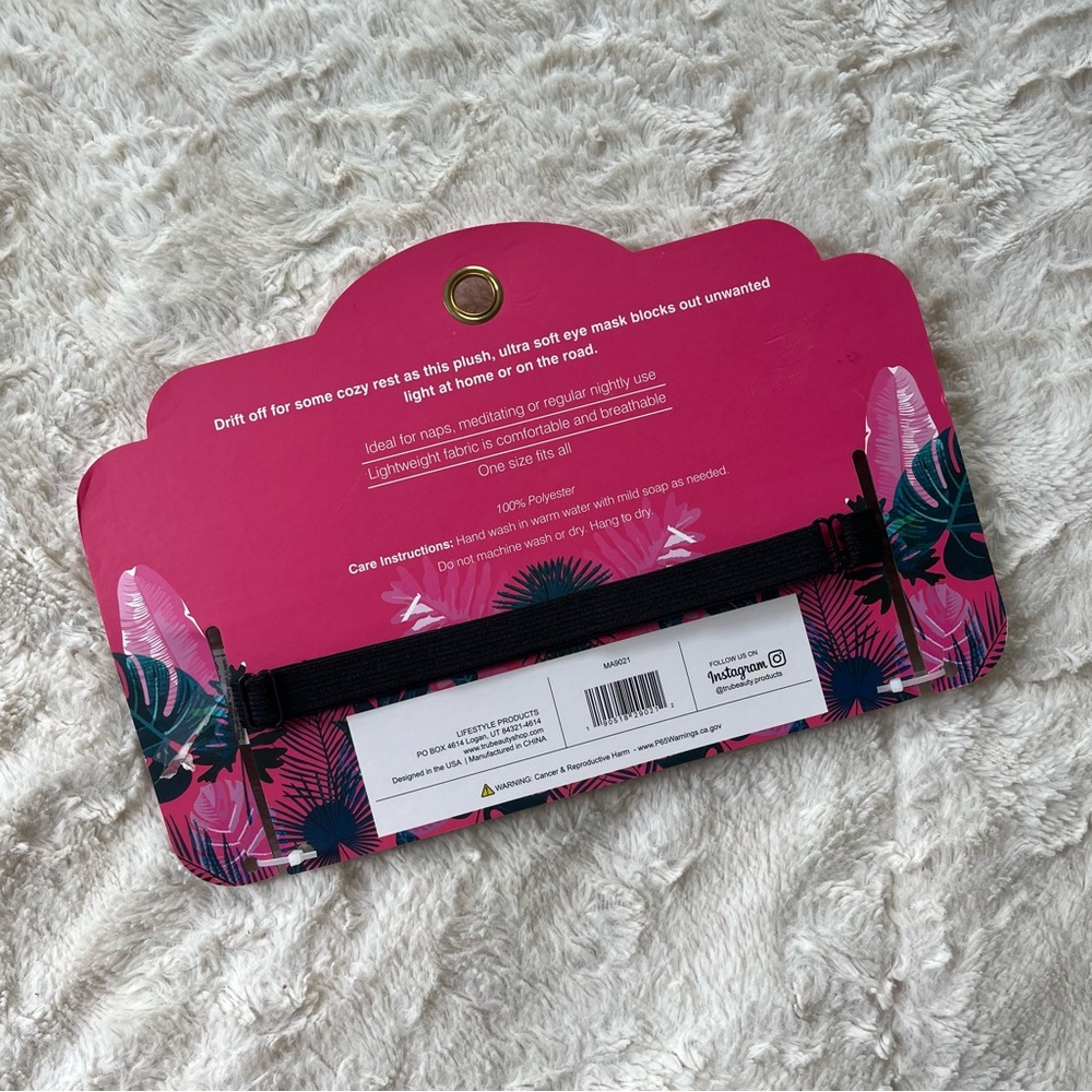 Leopard Print Sleep Mask - Picture 2 of 3